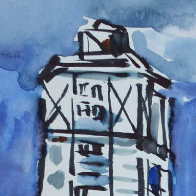 Andreas Korn: Artproduktion (Barcelona) Andreas Korn: Artproduktion (Aquarell in Barcelona)